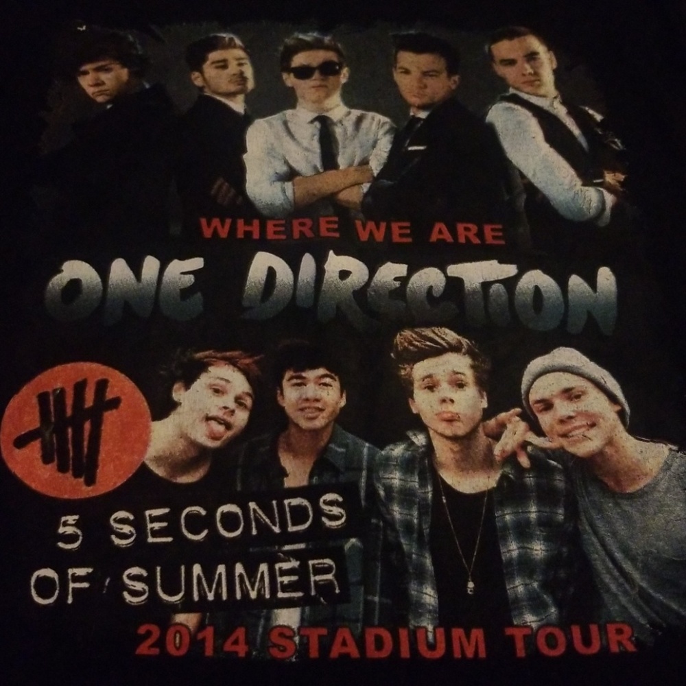 One Direction concert tshirt